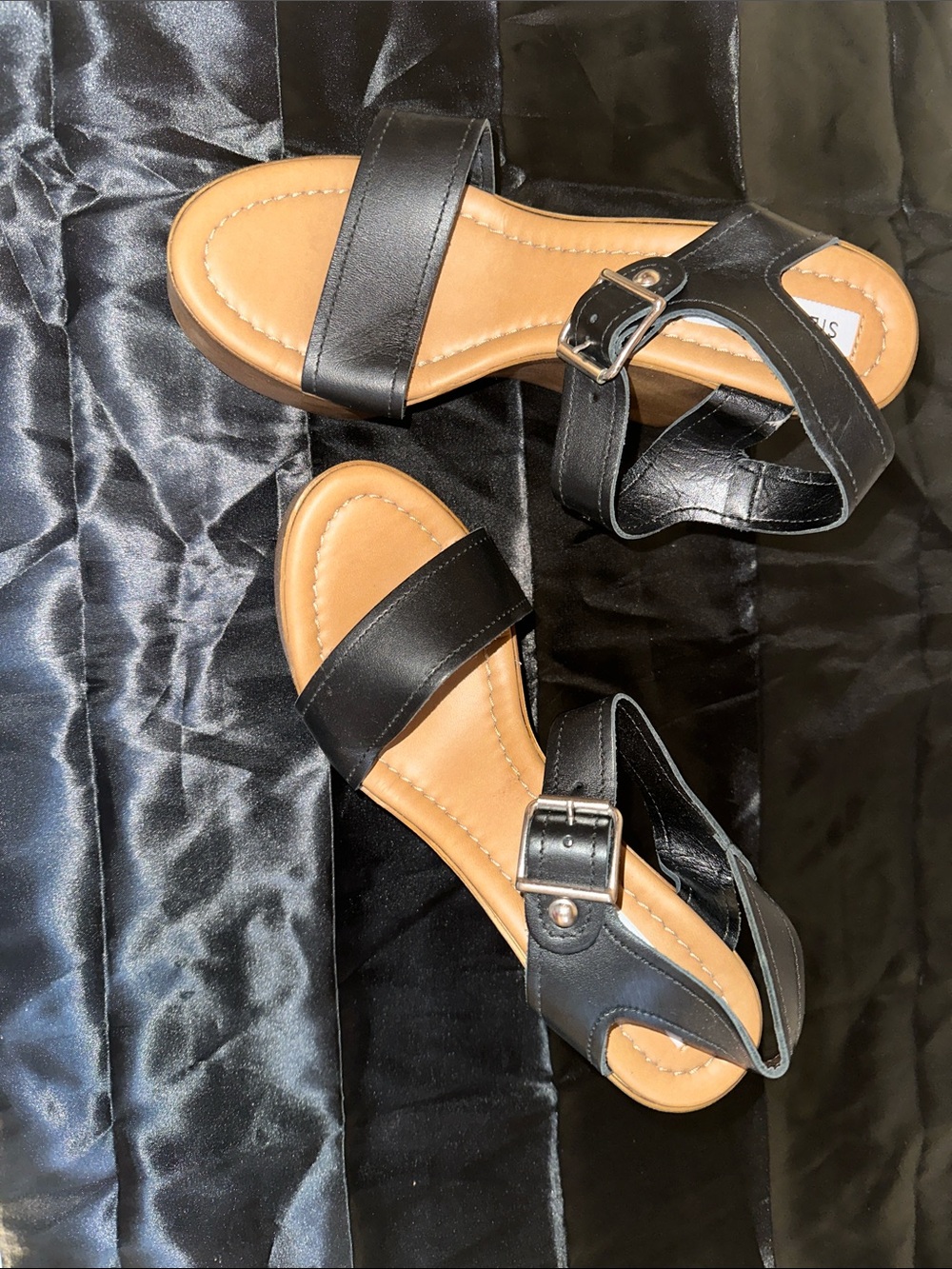 Steve Madden classic Black Women's Buckle Sandals